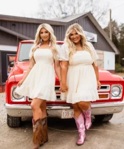 D & J Industries Co., LTD. Girl Next Door Ivory Dress New Arrivals