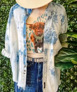 Raisin Arrows Trailer Park Pretty Denim Shirt