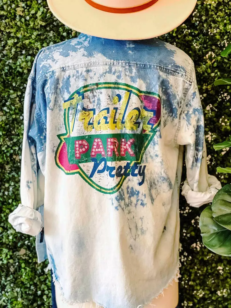 Raisin Arrows Trailer Park Pretty Denim Shirt