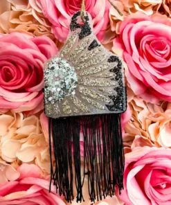 Southern Custom Designs Accessories Sparkly Cow Tag Freshie