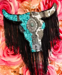 Southern Custom Designs Accessories Sassy Steer Concho Fringe Freshie