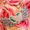 Southern Custom Designs Sparkly Heart Wings Freshie
