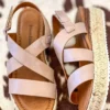 Olem Shoe Corporation Better In Nude Sandal Platform