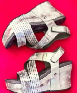 Olem Shoe Corporation New Arrivals Perfectly Pewter Wedge