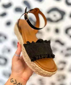 Olem Shoe Corporation I'm The Only Wedge You Need - Black New Arrivals