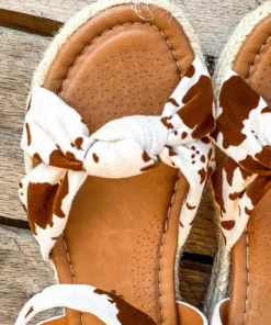 Olem Shoe Corporation Twisted Vibes Platform Sandal - Cow Print