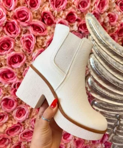 Olem Shoe Corporation Boogie All Night Long White Booties