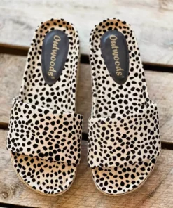 Olem Shoe Corporation Foxy Sandal Slides - Cheetah Print