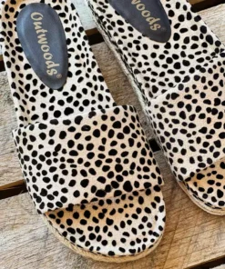 Olem Shoe Corporation Foxy Sandal Slides - Cheetah Print