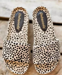 Olem Shoe Corporation Foxy Sandal Slides - Cheetah Print