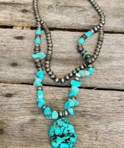 Southern Grace New Arrivals Take Me To The Rodeo Turquoise Necklace
