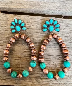 Southern Grace New Arrivals Turquoise Teardrop Earrings