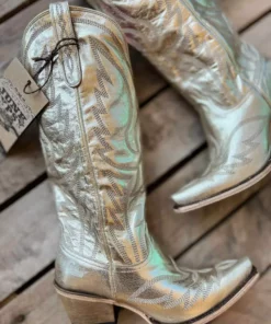 Lane Boots Nighthawk Boot By Lane - Champagne Metallic New Arrivals