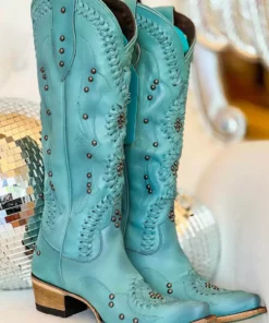 Lane Boots Cossette Boot By Lane - Turquoise Blaze