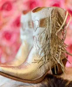 Lane Boots New Arrivals Spirit Animal Shortie - Champagne Metallic