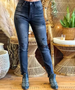 Special A New Arrivals High Rise Relaxed Distressed Skinny Jeans