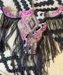 Southern Custom Designs New Arrivals Steer Me Pink And Fringe Freshie