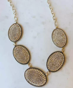 Your Fashion Wholesale Crystal Necklace - White Silver Summer Fever Collection