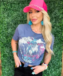 Country Deep Thunder Rolls Distressed Tee