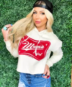 Country Deep New Arrivals Mama Tried Cropped Hoodie