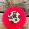 Southern Custom Designs Big Pink Sunflower Cow Freshie