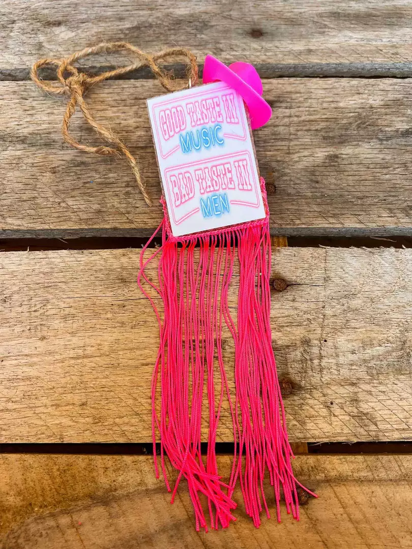 Southern Custom Designs Good Taste In Music Bad Taste In Men Cowgirl Hat Freshie