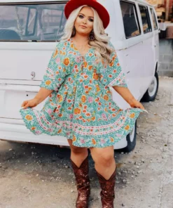 Dongguan Haohoo Clothing CO., Ltd Picking Wild Flowers Dress Sale!