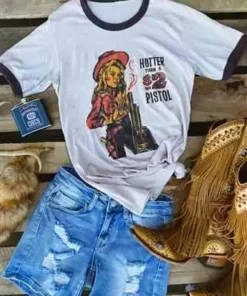 Bling-A-Gogo Pistol Tee By Bling-a-Go-Go