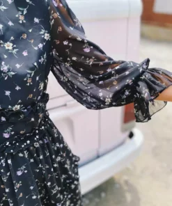 Southern Fried Chics Sale! Popping Lavender Dress - Black