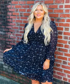 Southern Fried Chics Sale! Popping Lavender Dress - Black