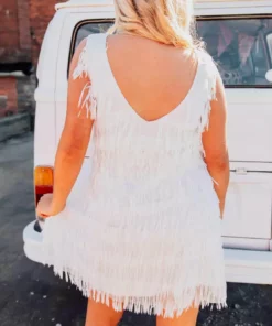 D & J Industries Promise Forever Dress - White