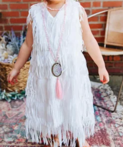 D & J Industries Promise Forever Dress - White