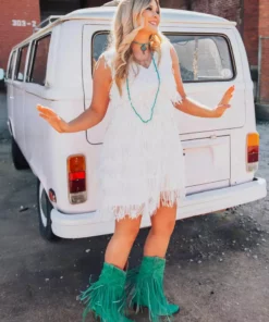 D & J Industries Promise Forever Dress - White