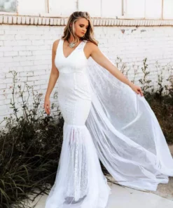 D & J Industries Pure Beauty Dress - White Bridal