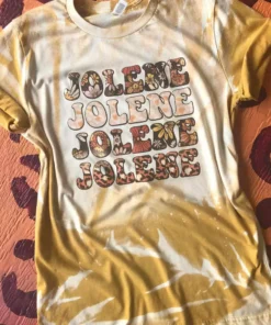 Miss Mud Pie Retro Jolene Bleached Tee Clothing