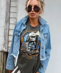 Country Deep Rollin Thunder Distressed Tee