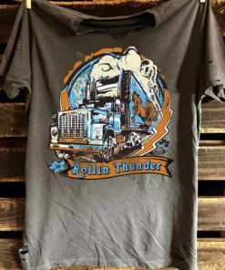 Country Deep Rollin Thunder Distressed Tee