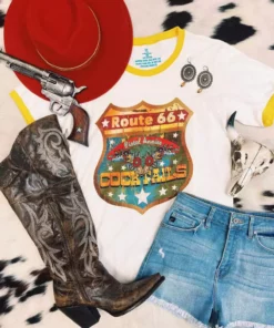 4B Custom Designs LLC Clothing Route 66 Tee