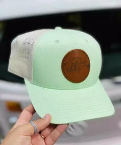FayCo Accessories SFC Leather Patch Logo Hat - Mint