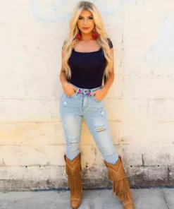 D & J Industies Co., LTD. New Arrivals Your New Favorite Staple Square Neck Bodysuit - Navy