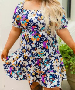 D & J Industries Co., LTD. PREORDER Navy Pushing Petals Dress Pre-Orders