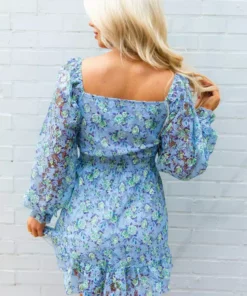 D & J Industies Co., LTD. All Squared Away Dress - Lavender Floral