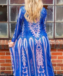 Dongguan Haohoo Clothing CO., Ltd Pre-Orders PREORDER The Royal Sequin Duster - Royal Blue And Silver