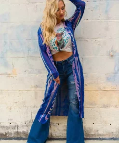 Dongguan Haohoo Clothing CO., Ltd Pre-Orders PREORDER The Royal Sequin Duster - Royal Blue And Silver