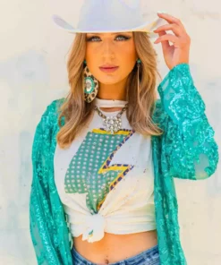 Dongguan Haohoo Clothing CO., Ltd Pre-Orders PREORDER The Royal Sequin Duster - Ocean Green