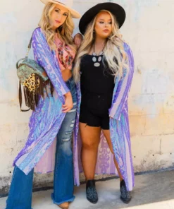 Dongguan Haohoo Clothing CO., Ltd PREORDER The Royal Sequin Duster — Iridescent Purple