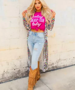 Dongguan Haohoo Clothing CO., Ltd PREORDER The Royal Sequin Duster - Rainbow