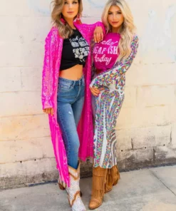 Dongguan Haohoo Clothing CO., Ltd PREORDER The Royal Sequin Duster - Rainbow