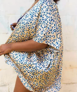 D & J Industies Co., LTD. Actin Up Kimono - Leopard