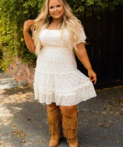 D & J Industries Co., LTD. PREORDER White Floral Dress Pre-Orders